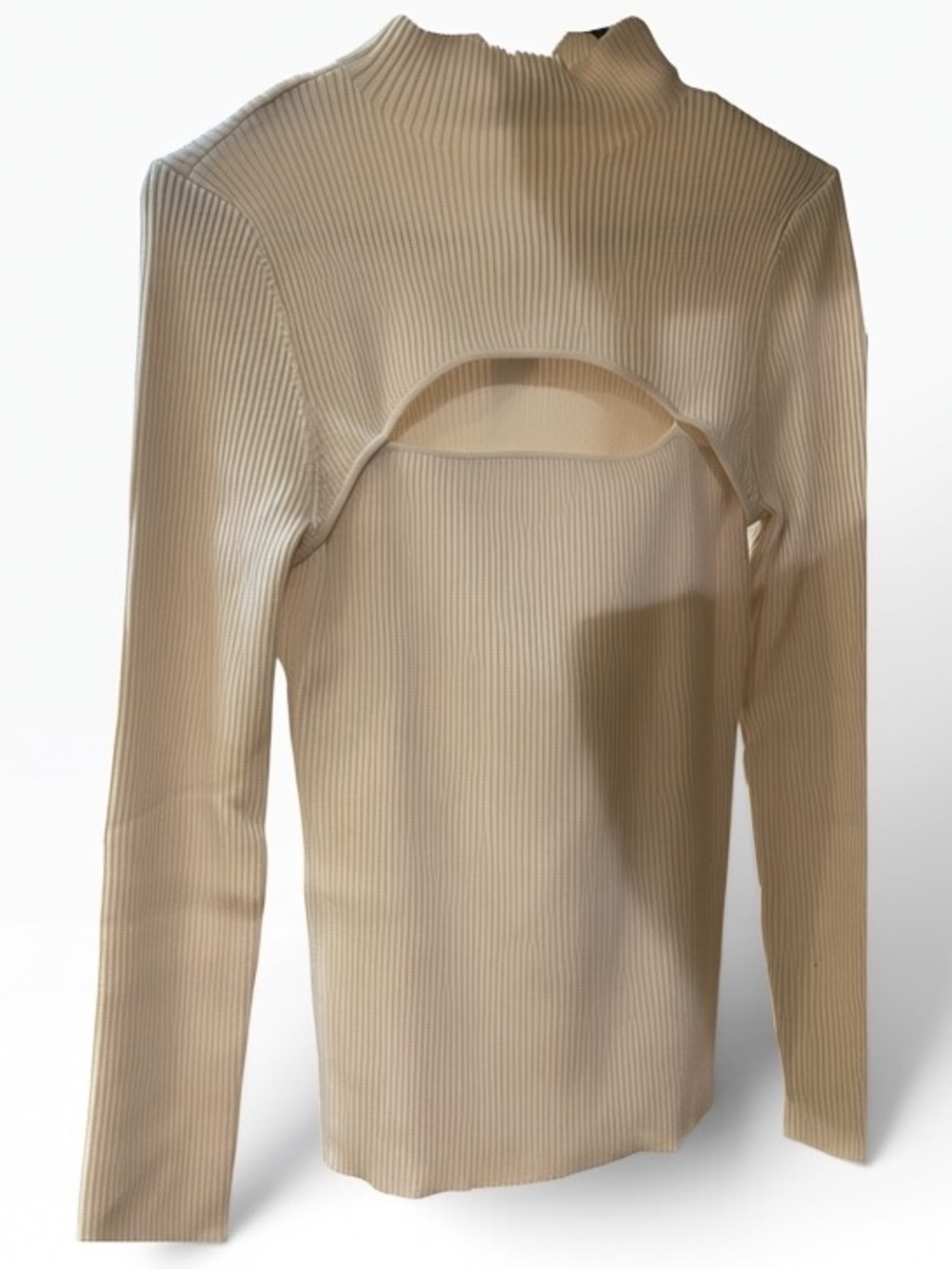 Brand new with tags! Joe’s Jeans Wool Cream Ribbed Cutout Sweater